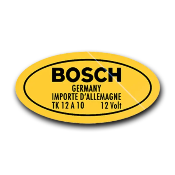 Bosch 12 Volt Coil Restoration Sticker