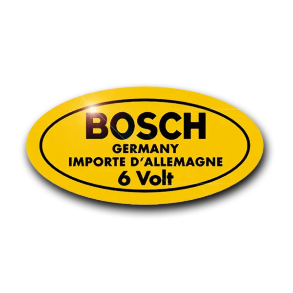 Bosch 6 Volt Coil Restoration Sticker