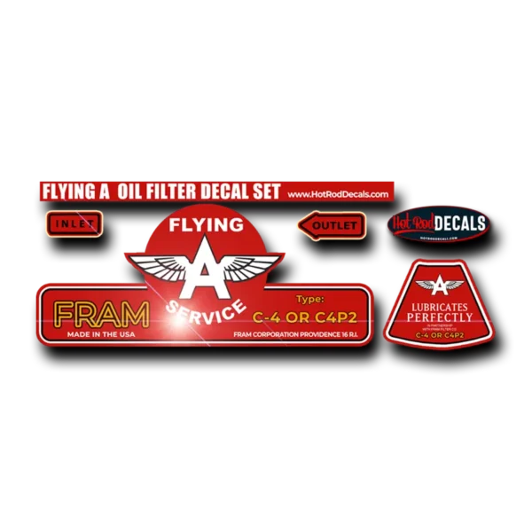 “Flying A Oil Filter” Sticker Kit