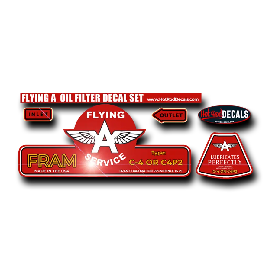 “Flying A Oil Filter” Sticker Kit