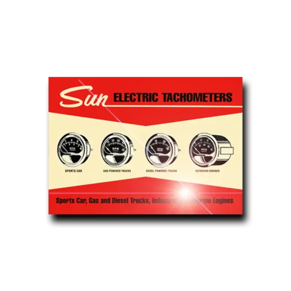 Tachometer Sticker Sun Electrical Tachometers - Hot Rod Decals
