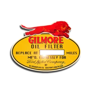 Gilmore FoMoCo Fram Oil Filter Canister Decal