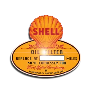 Shell FoMoCo Fram Oil Filter Canister Decal